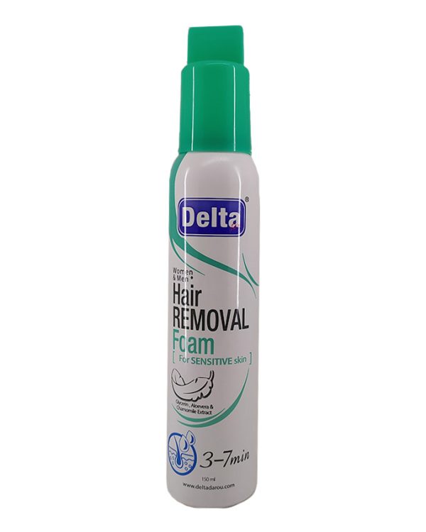 فوم موبر دلتا مناسب پوست حساس حجم 150 میلDelta Darou - Hair Remover Foam For Oily Skin