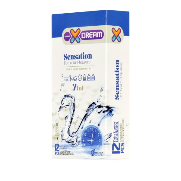 کاندوم ایکس دریم مدل Sensation بسته 12 عددیX dream - Sensation Condoms 12 pcs