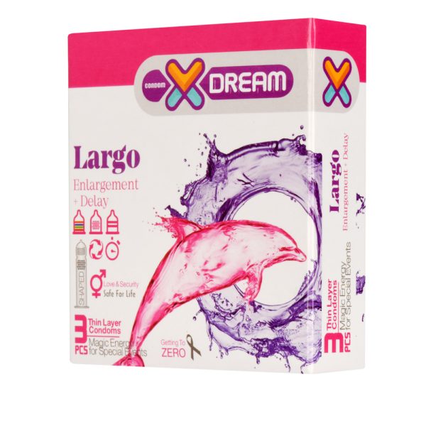 کاندوم بزرگ کننده ایکس دریم مدل Largo بسته 3 عددیxdream - Largo Condoms 3pcs