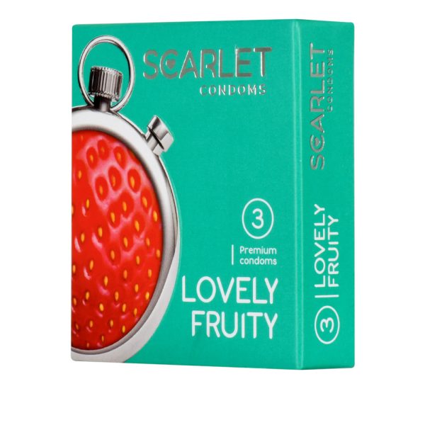 کاندوم تاخیری اسکارلت مدل Lovely Fruity بسته 3 عددیScarlet - Lovely Fruity Condoms 3pcs