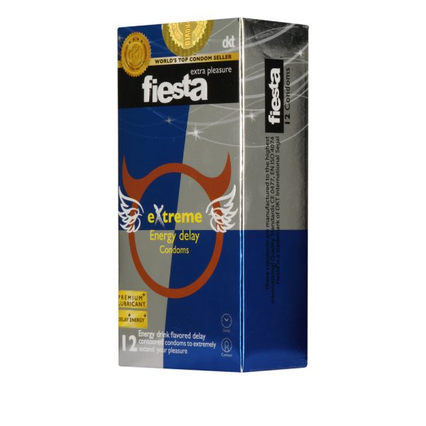 کاندوم تاخیری فیستا مدل Extreme بسته 12 عددیFiesta - Extreme Energy Delay Condoms 12pcs