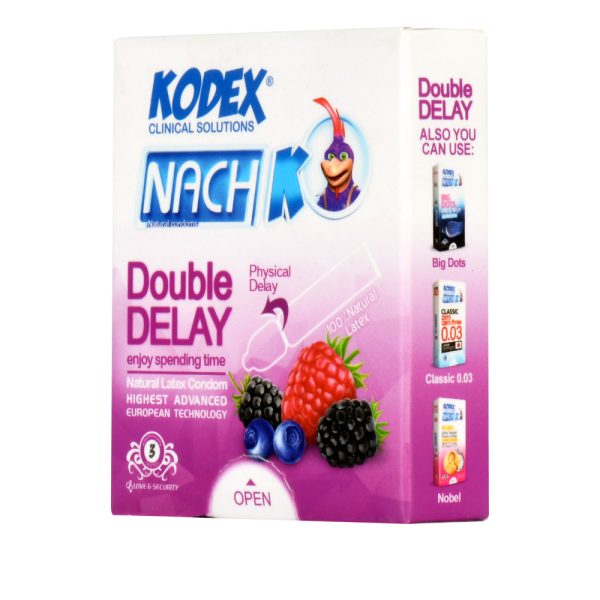 کاندوم تاخیری کدکس مدل Double Delay بسته 3 عددیKodex - Double Delay Condoms 3 Pcs