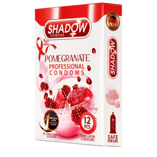 ‫کاندوم تنگ کننده شادو مدل POMEGRANATE بسته 12 عددیShadow - Pomerganate Candom 12 PCS
