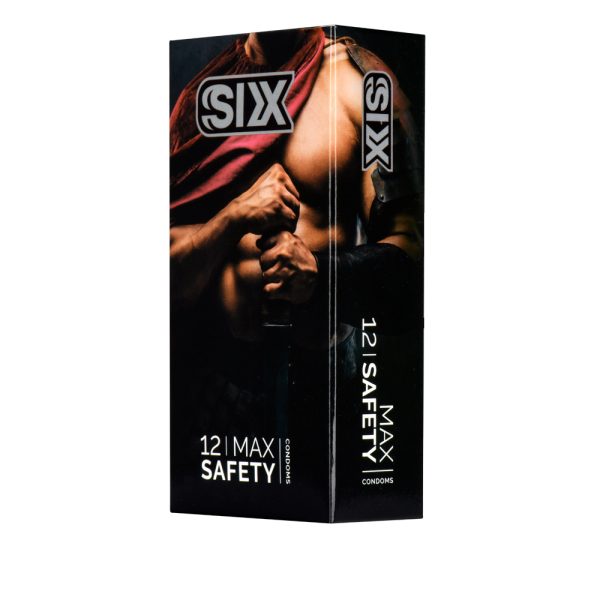 کاندوم سیکس مدل Max Safety بسته 12 عددیSix - Max Safety Condoms 12pcs