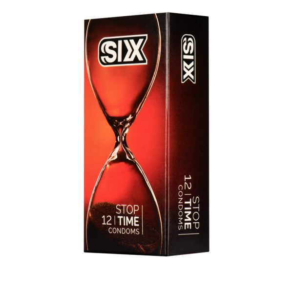 کاندوم سیکس مدل Stop Time بسته 12 عددیSix - Stop Time Condoms 12pcs