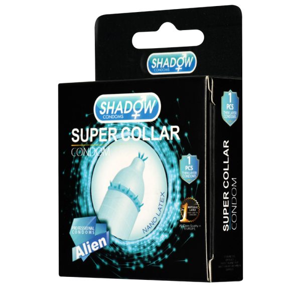 کاندوم فضایی اره ماهی شادو مدل  super collar بسته 1 عددیShadow - Super Collar Space Condom 1 pcs