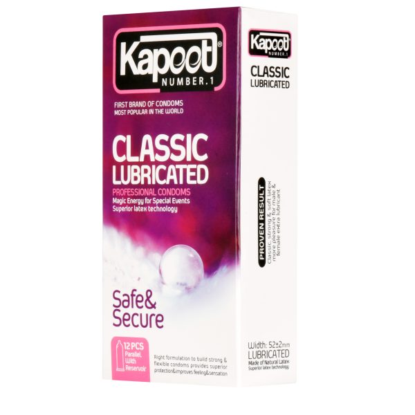 کاندوم کاپوت مدل Classic Lubricated بسته 12 عددیKapoot - Classic Lubricated Condoms 12pcs