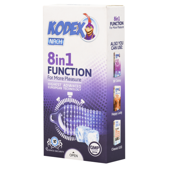 کاندوم کدکس مدل 8in 1 FUNCTION