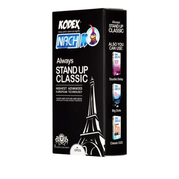کاندوم کلاسیک کدکس مدل Always Stand Up بسته 12 عددیKodex - Always Standup Classic 12 pcs